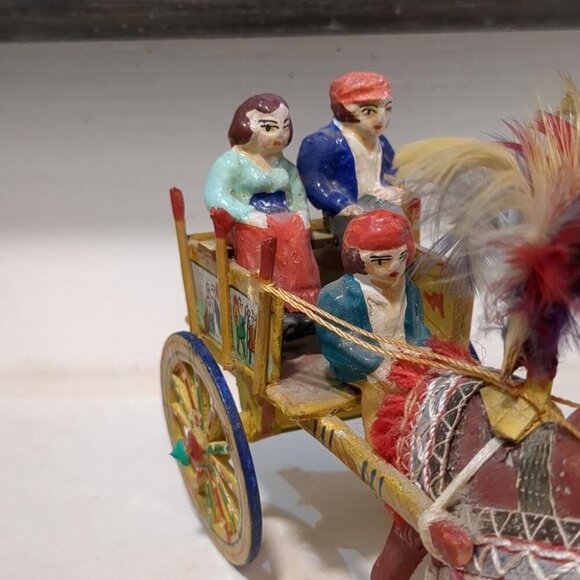 Italian Horse with Cart Figurine - Picture 3 of 7